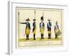 Erstes Regiment Garde, C.1784-J. H. Carl-Framed Giclee Print