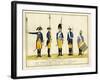 Erstes Regiment Garde, C.1784-J. H. Carl-Framed Giclee Print