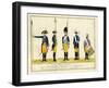 Erstes Regiment Garde, C.1784-J. H. Carl-Framed Giclee Print