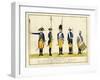 Erstes Regiment Garde, C.1784-J. H. Carl-Framed Giclee Print