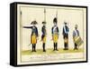 Erstes Regiment Garde, C.1784-J. H. Carl-Framed Stretched Canvas
