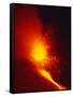 Eruption and Lava Flow from the Monti Calcarazzi Fissure, Mt. Etna in 2001, Sicily, Italy-Robert Francis-Framed Stretched Canvas