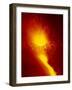 Eruption and Lava Flow from the Southern Flank of Mt. Etna in 2001, Italy-Robert Francis-Framed Photographic Print