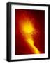 Eruption and Lava Flow from the Southern Flank of Mt. Etna in 2001, Italy-Robert Francis-Framed Photographic Print