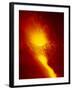 Eruption and Lava Flow from the Southern Flank of Mt. Etna in 2001, Italy-Robert Francis-Framed Photographic Print