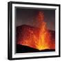 Eruption at Eyjafjallajokull glacier-null-Framed Photographic Print