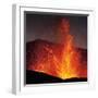 Eruption at Eyjafjallajokull glacier-null-Framed Photographic Print