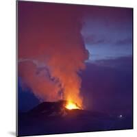 Eruption at Eyjafjallajokull glacier-null-Mounted Photographic Print