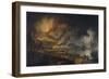 Eruption du Vésuve et vue de Portici-Pierre Jacques Volaire-Framed Giclee Print
