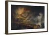 Eruption du Vésuve et vue de Portici-Pierre Jacques Volaire-Framed Giclee Print