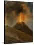 Eruption du Vésuve, la nuit-Achille Etna Michallon-Stretched Canvas