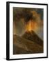 Eruption du Vésuve, la nuit-Achille Etna Michallon-Framed Giclee Print