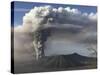 Eruption of Ash Cloud from Mount Bromo Volcano, Tengger Caldera, Java, Indonesia-Stocktrek Images-Stretched Canvas