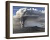 Eruption of Ash Cloud from Mount Bromo Volcano, Tengger Caldera, Java, Indonesia-Stocktrek Images-Framed Photographic Print