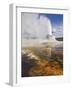 Eruption of Castle Geyser, Upper Geyser Basin, Yellowstone National Park, Wyoming, USA-Neale Clarke-Framed Photographic Print