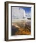 Eruption of Castle Geyser, Upper Geyser Basin, Yellowstone National Park, Wyoming, USA-Neale Clarke-Framed Photographic Print