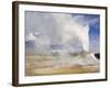 Eruption of Castle, Upper Geyser Basin, Yellowstone National Park, Wyoming, USA-Neale Clarke-Framed Photographic Print