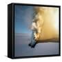 Eruption of Grimsfjall Volcano-null-Framed Stretched Canvas