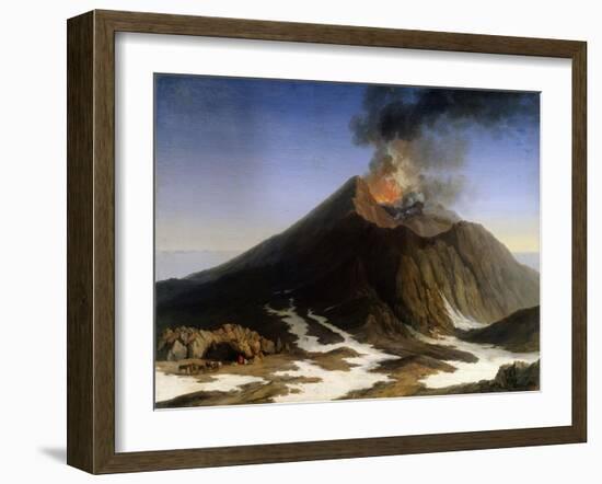 Eruption of Mount Etna, 18th Century-Jacob Philipp Hackert-Framed Giclee Print