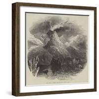 Eruption of Mount Hecla-null-Framed Giclee Print