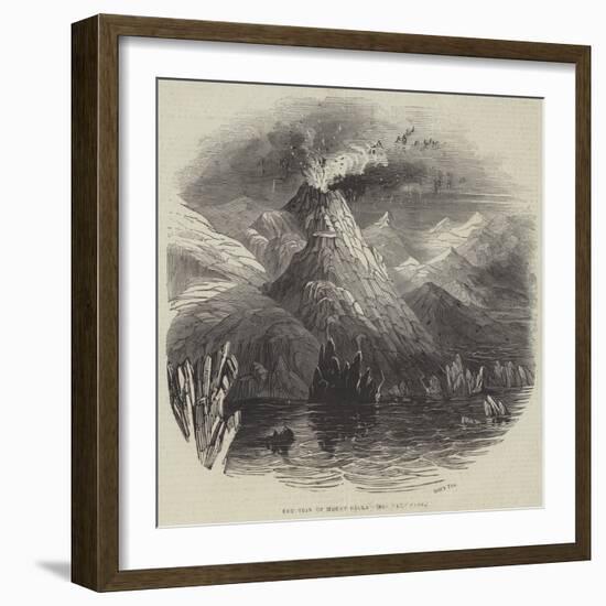 Eruption of Mount Hecla-null-Framed Giclee Print