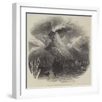 Eruption of Mount Hecla-null-Framed Giclee Print