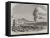 Eruption of Mount Vesuvius Near the Foot of the Hill-null-Framed Stretched Canvas