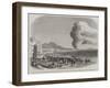 Eruption of Mount Vesuvius Near the Foot of the Hill-null-Framed Giclee Print