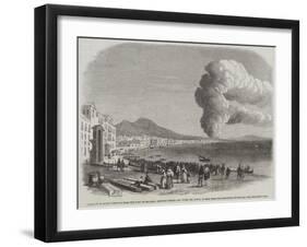 Eruption of Mount Vesuvius Near the Foot of the Hill-null-Framed Giclee Print