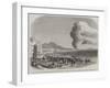 Eruption of Mount Vesuvius Near the Foot of the Hill-null-Framed Giclee Print