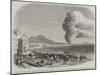 Eruption of Mount Vesuvius Near the Foot of the Hill-null-Mounted Giclee Print