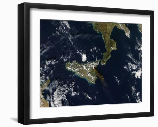 Eruption of Mt. Etna in Sicily, November 24, 2006-Stocktrek Images-Framed Photographic Print