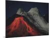 Eruption of Natrocarbonatite Lava Flows from Hornito at Ol Doinyo Lengai Volcano, Tanzania, Africa-Stocktrek Images-Mounted Photographic Print
