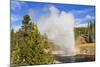 Eruption of Riverside Geyser, Firehole River, Upper Geyser Basin-Eleanor Scriven-Mounted Photographic Print