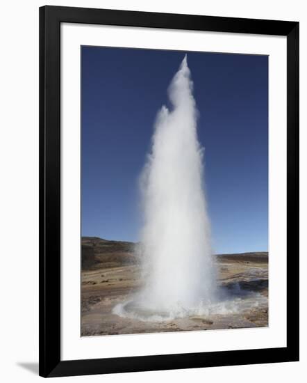 Eruption of Strokkur Geysir, Iceland-Stocktrek Images-Framed Photographic Print