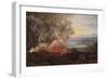 Eruption of the Volcano Vesuvius, 1821-Johan Christian Clausen Dahl-Framed Giclee Print