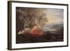 Eruption of the Volcano Vesuvius, 1821-Johan Christian Clausen Dahl-Framed Giclee Print