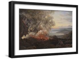 Eruption of the Volcano Vesuvius, 1821-Johan Christian Dahl-Framed Giclee Print
