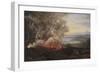 Eruption of the Volcano Vesuvius, 1821-Johan Christian Dahl-Framed Giclee Print