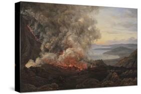 Eruption of the Volcano Vesuvius, 1821-Johan Christian Dahl-Stretched Canvas