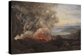 Eruption of the Volcano Vesuvius, 1821-Johan Christian Dahl-Stretched Canvas