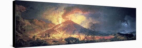 Eruption of Vesuvius, 1770S-Pierre-Jacques Volaire-Stretched Canvas