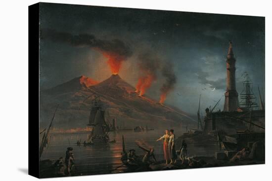 Eruption of Vesuvius by Charles Francois Lacroix De Marseille, 18th C.-Charles Francois Lacroix de Marseille-Stretched Canvas