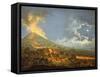 Eruption of Vesuvius from the Slopes of the Crater-Carlo Bonavia-Framed Stretched Canvas