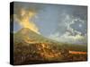 Eruption of Vesuvius from the Slopes of the Crater-Carlo Bonavia-Stretched Canvas