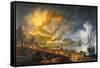 Eruption of Vesuvius in 1771, 1779-Pierre Jacques Volaire-Framed Stretched Canvas