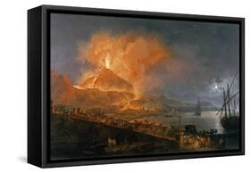 Eruption of Vesuvius in 1771-Pierre Jacques Volaire-Framed Stretched Canvas