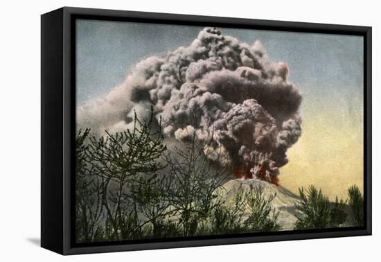 Eruption of Vesuvius, Italy, April 1906-null-Framed Stretched Canvas