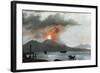 Eruption of Vesuvius, Italy, C1815-null-Framed Giclee Print