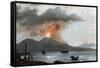 Eruption of Vesuvius, Italy, C1815-null-Framed Stretched Canvas